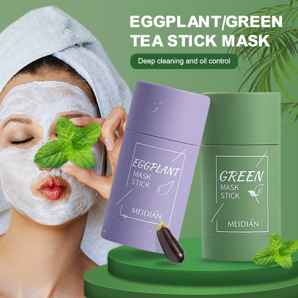 Green Tea Stick Mask Stick Oil Control Eggplant Acne Cleansing Mask Facial Skin Care Moisturizing Blackhead Fine Pore Mud
Green Tea Stick Mask Stick Oil Control Eggplant Acne Cleansing Mask Facial Skin Care Moisturizing Blackhead Fine Pore Mud