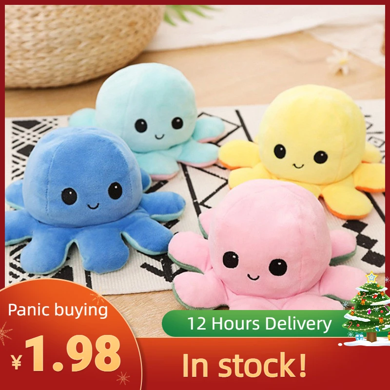 Juguete Genuine Two-side Octopu Animal Birthday Party Toys Luminous Simulation Cara Toys Squishy Christmas Stuffed Octopus
Juguete Genuine Two-side Octopu Animal Birthday Party Toys Luminous Simulation Cara Toys Squishy Christmas Stuffed Octopus
