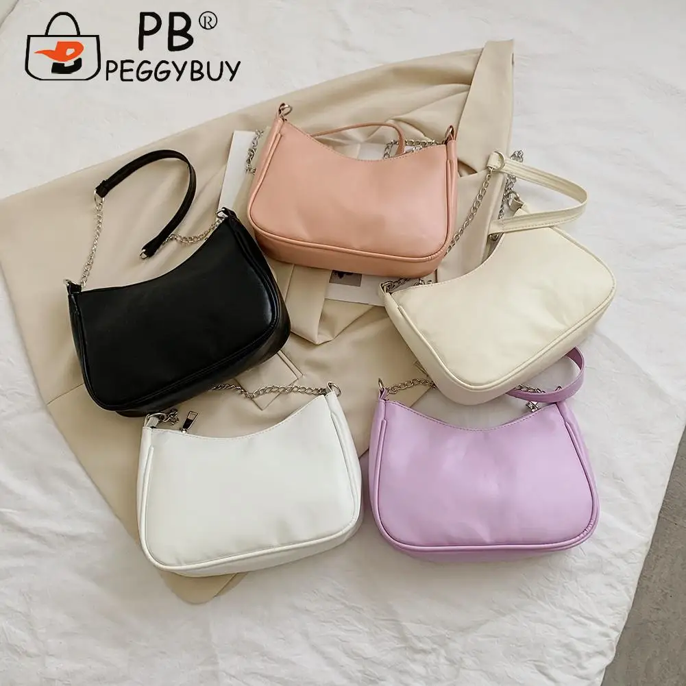 Fashion Women Pure Color Thin Chain Shoulder Underarm Hobos Bag Casual All-match PU Leather Zipper Travel Small Handbags
Fashion Women Pure Color Thin Chain Shoulder Underarm Hobos Bag Casual All-match PU Leather Zipper Travel Small Handbags