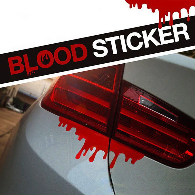 Reflective Warning Car Stickers Blood Bleeding Decals Car Decor Accessories 1pcs
Reflective Warning Car Stickers Blood Bleeding Decals Car Decor Accessories 1pcs