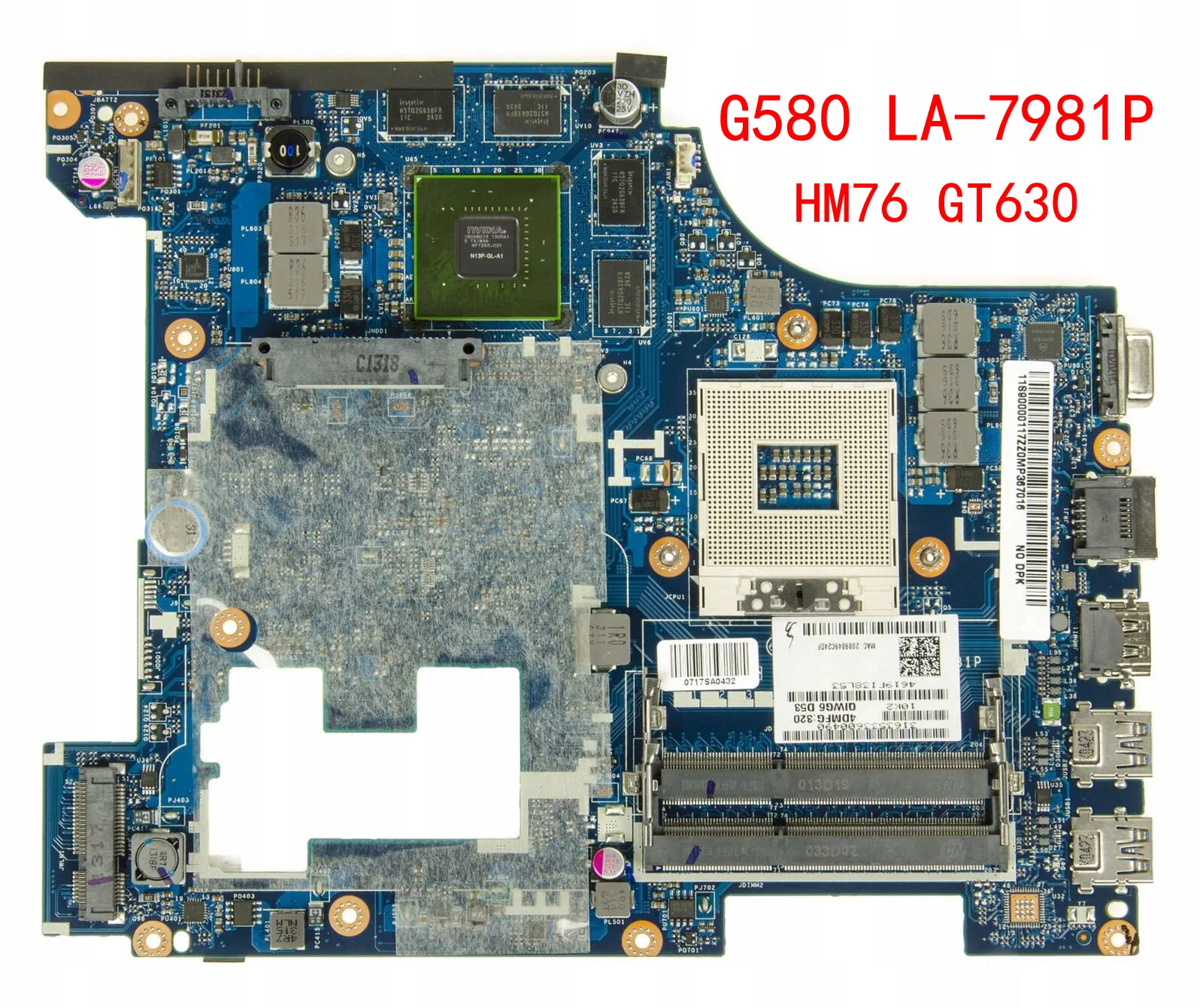 Материнская плата для ноутбука Lenovo G580 QIWG5_G6_G9 LA-7981P PGA989 SLJ8E HM76 DDR3 GT630 100% полностью протестирована
Материнская плата для ноутбука Lenovo G580 QIWG5_G6_G9 LA-7981P PGA989 SLJ8E HM76 DDR3 GT630 100% полностью протестирована