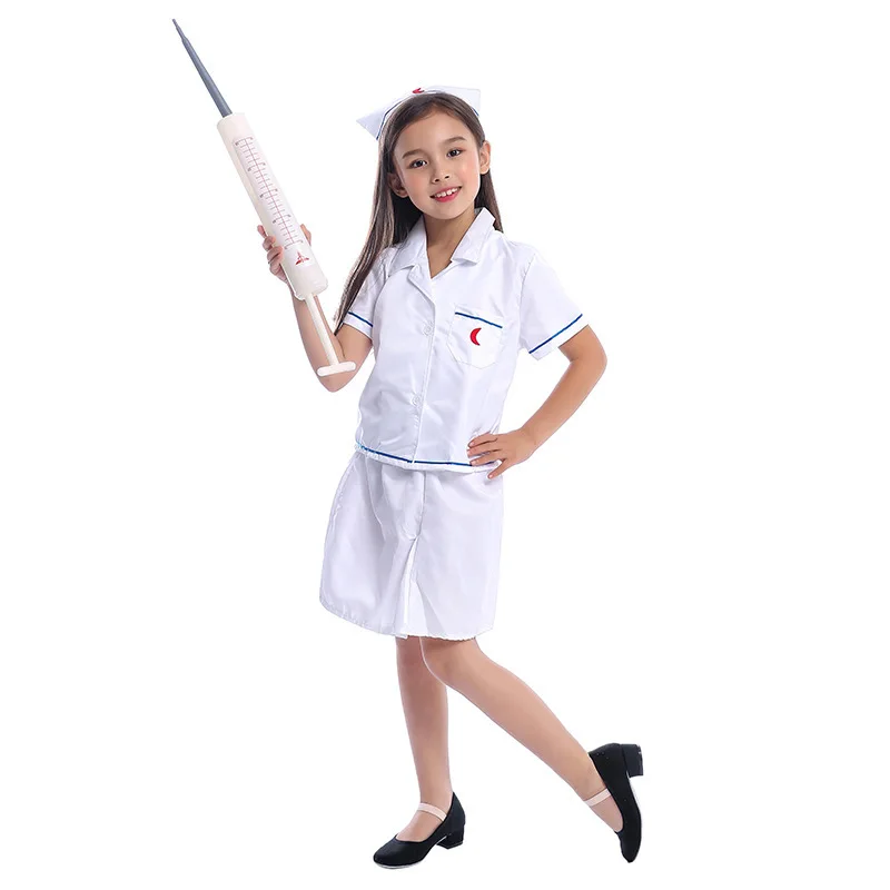 Girls Doctor Nurse Suit Kids Halloween Cosplay Costumes Job Pretended Game Party Role Play Outfit Stage Show Dress Up Clothes
Girls Doctor Nurse Suit Kids Halloween Cosplay Costumes Job Pretended Game Party Role Play Outfit Stage Show Dress Up Clothes