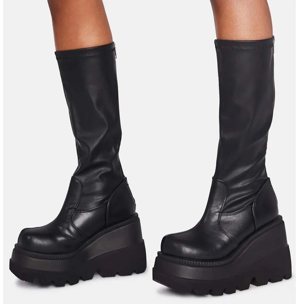 Xfhh Ladies fashion platform boots chunky heel wedges mid calf women boots casual brand thick bottom winter shoes woman
Xfhh Ladies fashion platform boots chunky heel wedges mid calf women boots casual brand thick bottom winter shoes woman