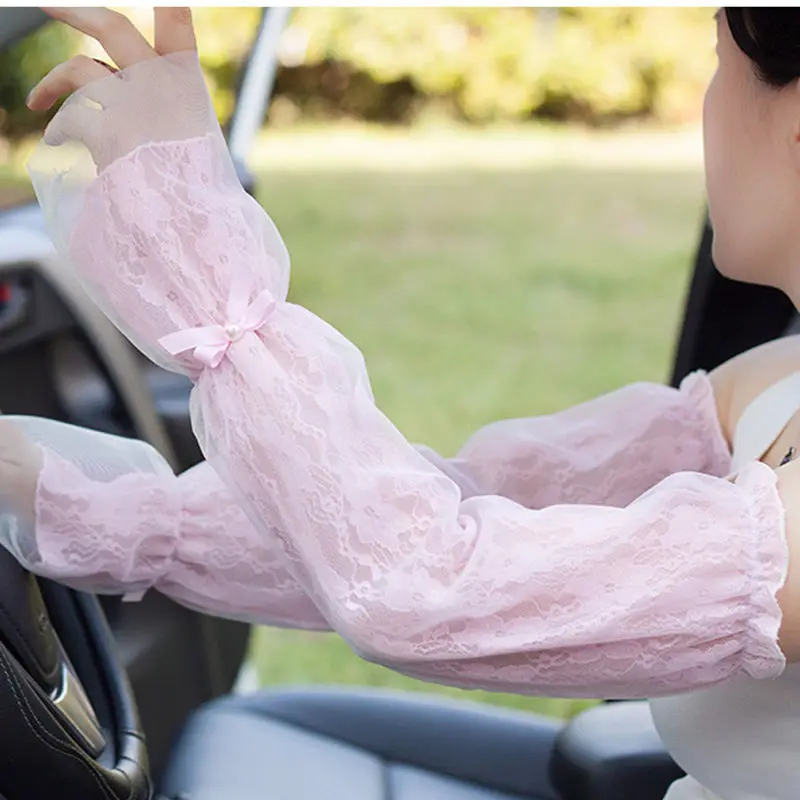 Summer Long-sleeved Sun Protection Gloves For Women Mesh Lace Uv Thin Bike Breathable Cycling Gloves Driving Arm Warmers Sleeves
Summer Long-sleeved Sun Protection Gloves For Women Mesh Lace Uv Thin Bike Breathable Cycling Gloves Driving Arm Warmers Sleeves