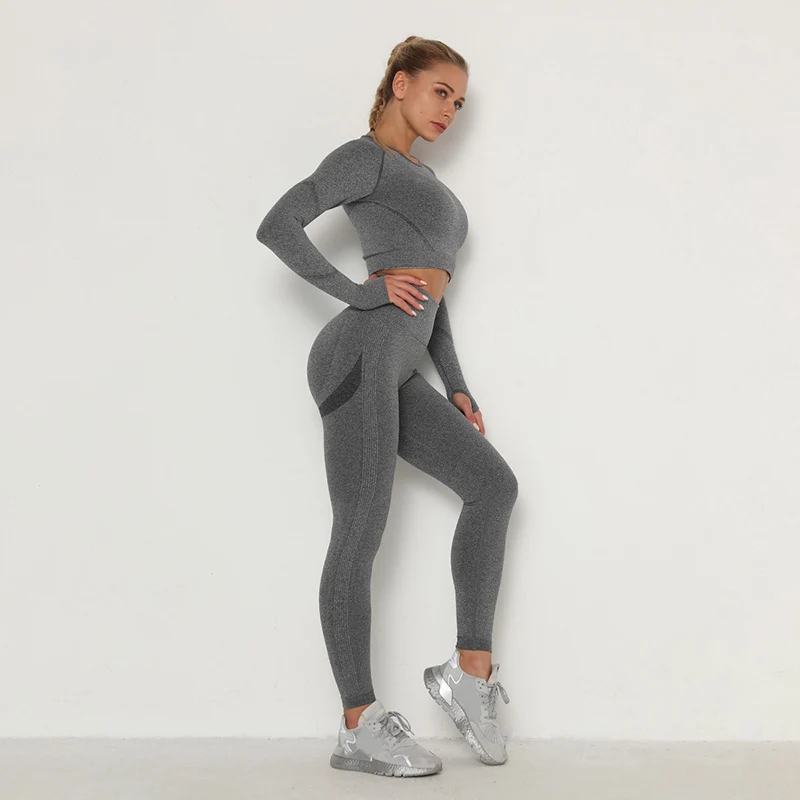 Bauhinia 2pcs High Waist Seamless Yoga Sets Women Gym Workout Long Sleeve Tracksuit Set Woman Skinny Push Up Sport Crop Top Lady
Bauhinia 2pcs High Waist Seamless Yoga Sets Women Gym Workout Long Sleeve Tracksuit Set Woman Skinny Push Up Sport Crop Top Lady