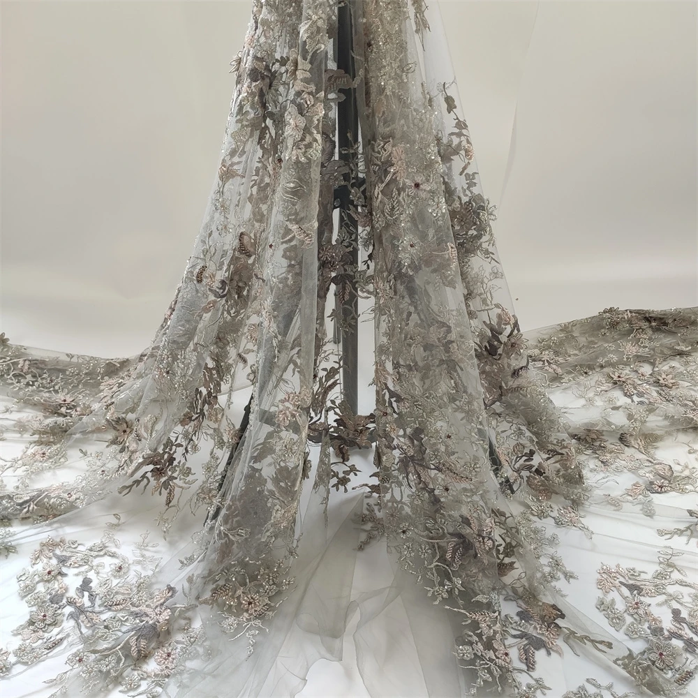 Latest 2021 Tulle Lace Fabric High Quality African Embroidery Swiss French Guipure Sequins Wedding Party Dress Beaded 5yards
Latest 2021 Tulle Lace Fabric High Quality African Embroidery Swiss French Guipure Sequins Wedding Party Dress Beaded 5yards