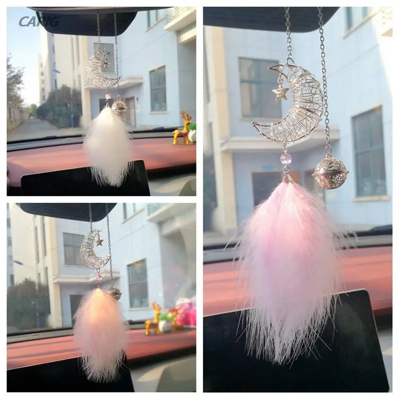 C Cute Feather Car Ornaments Stars And Moon Car Pendant Car Rearview Mirror Pendant Birthday Gift Auto Decoraction Accessories
C Cute Feather Car Ornaments Stars And Moon Car Pendant Car Rearview Mirror Pendant Birthday Gift Auto Decoraction Accessories
