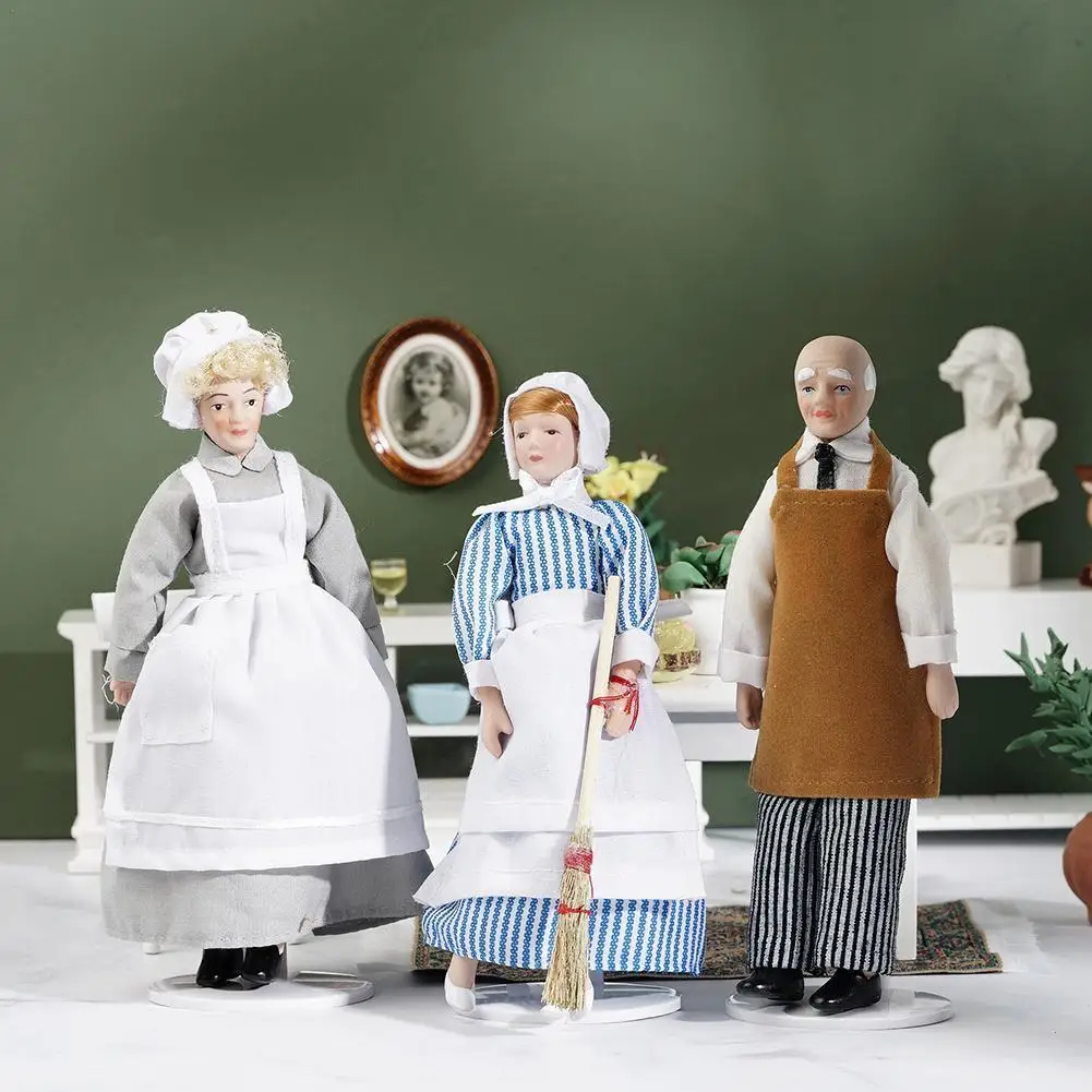 Mini Ceramic Doll Model Store Helper Chef Handmade Stand Children's 5.2Cm 15.3Cm House Height 4Cm Wide Products Long Base P B2T9
Mini Ceramic Doll Model Store Helper Chef Handmade Stand Children's 5.2Cm 15.3Cm House Height 4Cm Wide Products Long Base P B2T9