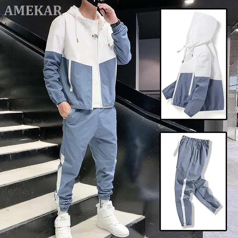 Прямая поставка, мужские повседневные комплекты в стиле пэчворк в стиле хип-хоп, 2021, корейский стиль, комплект из 2 предметов, Мужская Улична... 
Прямая поставка, мужские повседневные комплекты в стиле пэчворк в стиле хип-хоп, 2021, корейский стиль, комплект из 2 предметов, Мужская Улична...