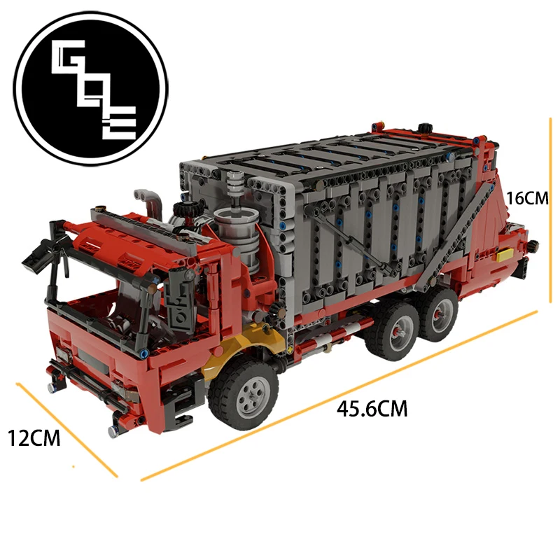 Technical City Construction Garbage Truck transport cart van vehicle ideas model MOC-38031 building blocks bricks toys for kids
Technical City Construction Garbage Truck transport cart van vehicle ideas model MOC-38031 building blocks bricks toys for kids