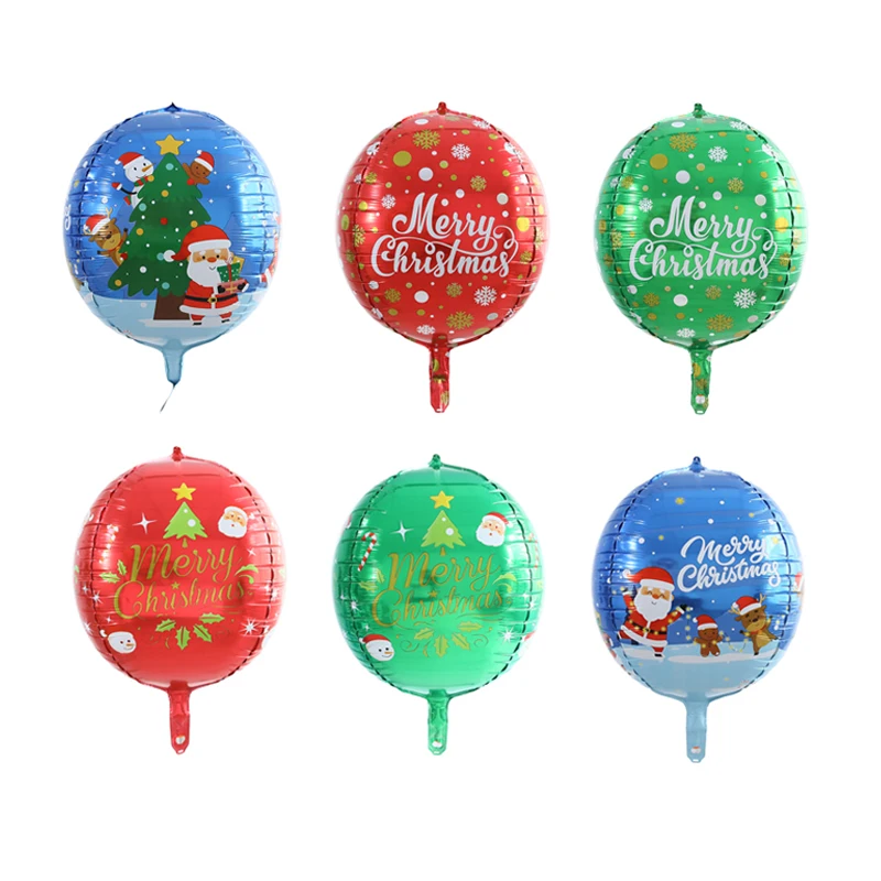 2pcs Christmas 4D Round Foil 22inch Balloons Xmas Decoration Air Helium Balloon Birthday New Year Wedding Party Ballons Balls
2pcs Christmas 4D Round Foil 22inch Balloons Xmas Decoration Air Helium Balloon Birthday New Year Wedding Party Ballons Balls