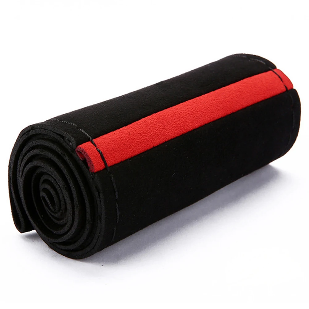 38cm Universal Black Car Steering Wheel Cover Protector Suede Anti-Slip Drifting Sport Steering Wheel Styling Cover
38cm Universal Black Car Steering Wheel Cover Protector Suede Anti-Slip Drifting Sport Steering Wheel Styling Cover