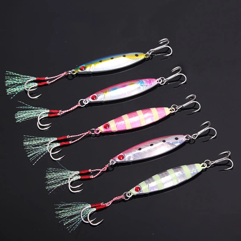 Wokotip 15g 20g 30g 40g Jigging Fishing Lure Rigged Assist Hook Metal Jigs Slim Bait Slow Fall Pitch Casting Jig
Wokotip 15g 20g 30g 40g Jigging Fishing Lure Rigged Assist Hook Metal Jigs Slim Bait Slow Fall Pitch Casting Jig