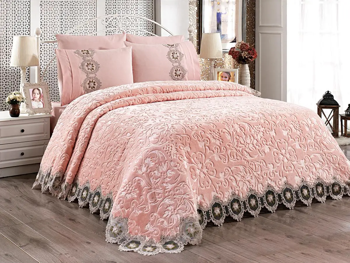 Hitit Double Blanket Set Powder
Hitit Double Blanket Set Powder