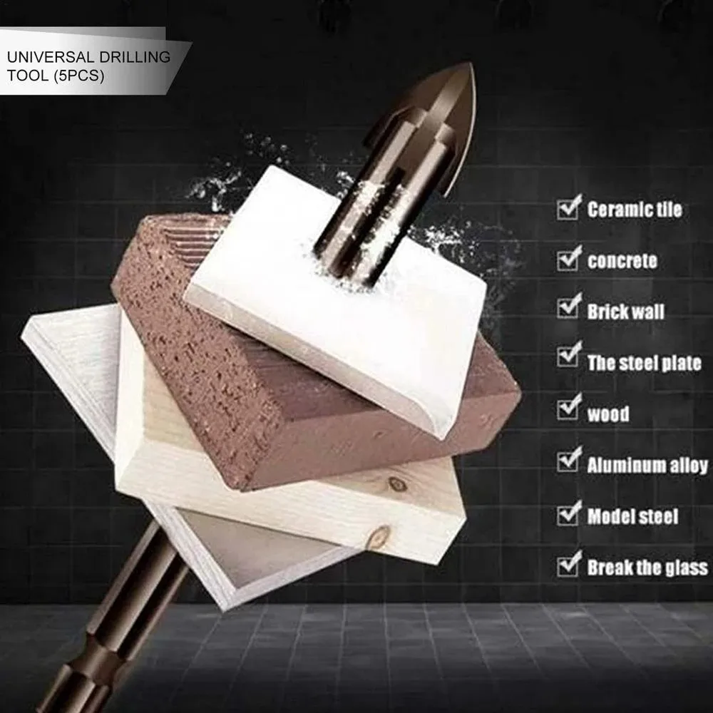 5pcs Efficient Universal Drilling Tool Multifunctional Cross Alloy Drill Bits Cemented Carbide Workshop Equipment Power Tools
5pcs Efficient Universal Drilling Tool Multifunctional Cross Alloy Drill Bits Cemented Carbide Workshop Equipment Power Tools
