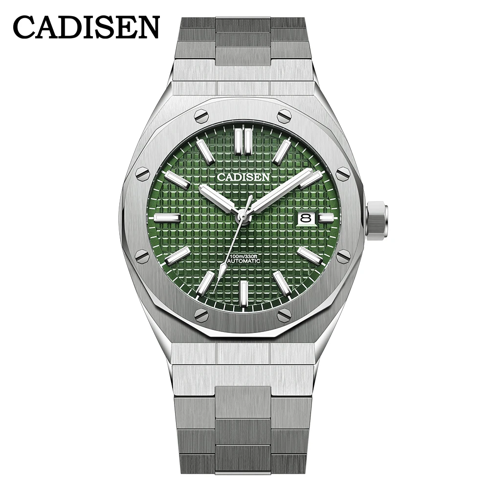 

Часы CADISEN для мужчин лучший бренд класса люкс автоматические часы с японским механизмом водонепроницаемые мужские механические наручные ч...