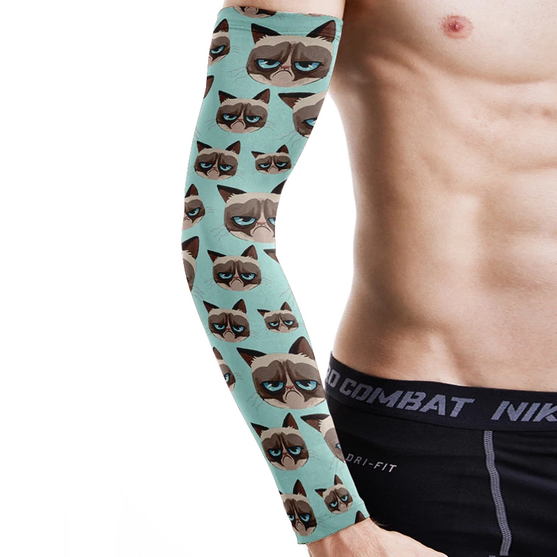 Мультяшный Кот печатные солнцезащитные рукава для мужчин Велоспорт Спорт ледяные рукава зеркальный компрессионный дышащий баскетбольный ... 
Мультяшный Кот печатные солнцезащитные рукава для мужчин Велоспорт Спорт ледяные рукава зеркальный компрессионный дышащий баскетбольный ...