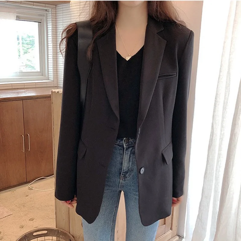 GOOHOJIO 2020 New Oversized Office Lady Jackets for Women Temperament Female Blazers Autumn Casual Long Sleeve Blazer Overcoats
GOOHOJIO 2020 New Oversized Office Lady Jackets for Women Temperament Female Blazers Autumn Casual Long Sleeve Blazer Overcoats