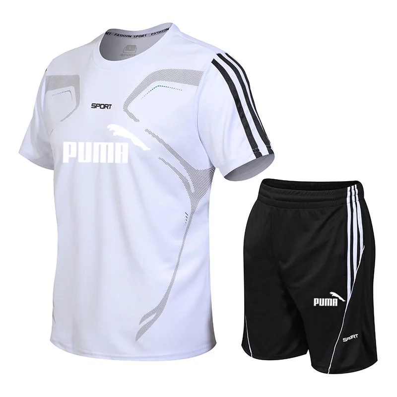 Summer Plus Size Men's Sports Suit Short-sleeved Shorts Sportswear Running Fitness Clothes Men's Suit Casual Quick-drying Clothe
Summer Plus Size Men's Sports Suit Short-sleeved Shorts Sportswear Running Fitness Clothes Men's Suit Casual Quick-drying Clothe