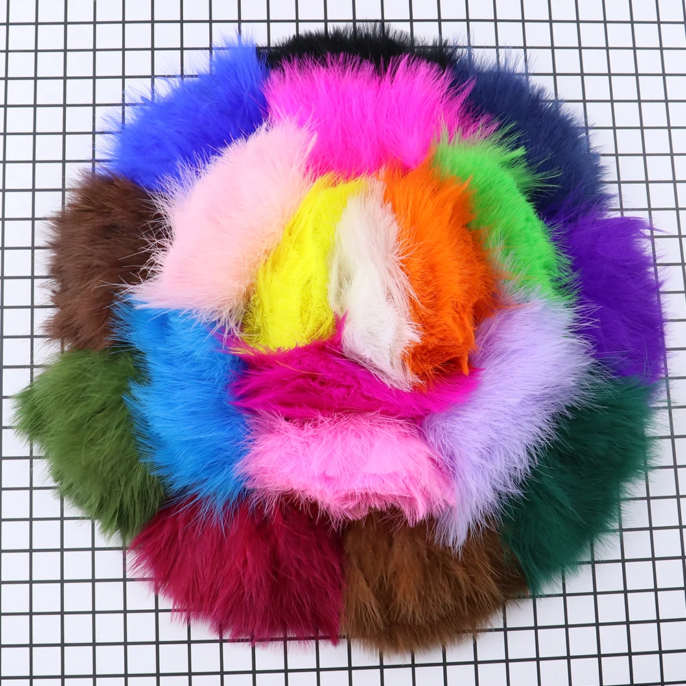 Wholesale Dyed Turkey Marabou Feathers Trims for Diy Party Clothing Crafts Plume Jewelry Making Decor Accessories 1 Meter/Lot 
Wholesale Dyed Turkey Marabou Feathers Trims for Diy Party Clothing Crafts Plume Jewelry Making Decor Accessories 1 Meter/Lot