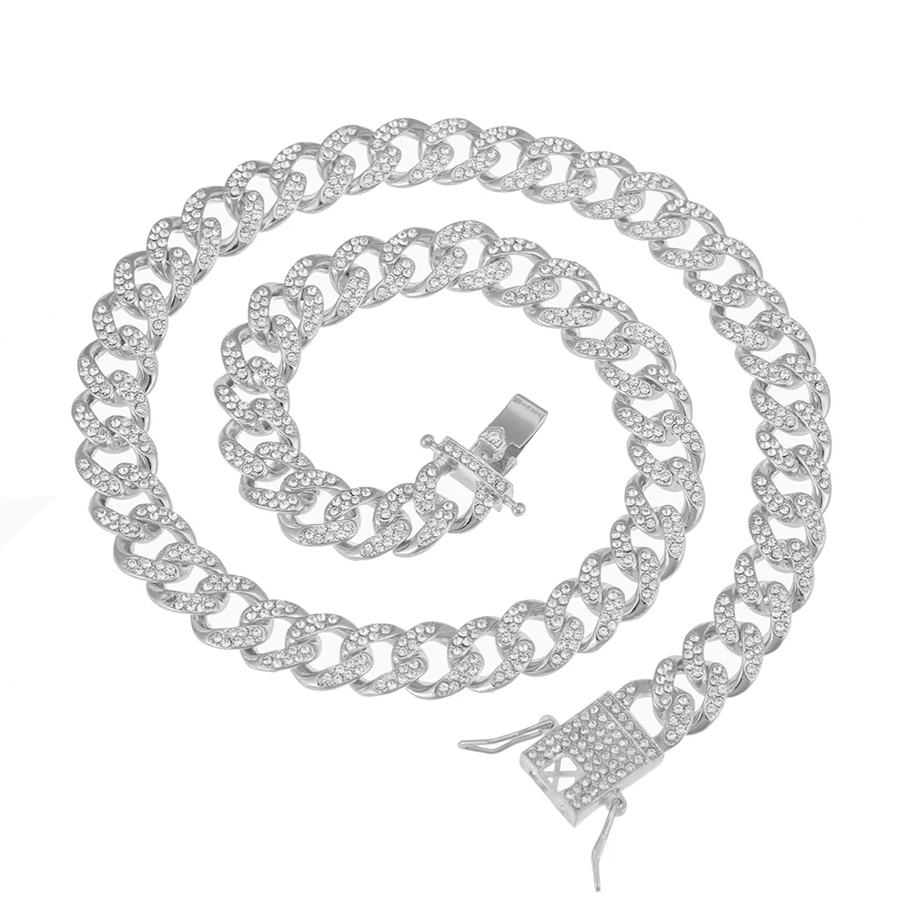 MYEUSSN 12mm Miami Cuban Chain Necklace With Spring Clasp Full Iced Cubic Zirconia Yellow Gold Color Hip Hop Fashion Jewelry 
MYEUSSN 12mm Miami Cuban Chain Necklace With Spring Clasp Full Iced Cubic Zirconia Yellow Gold Color Hip Hop Fashion Jewelry