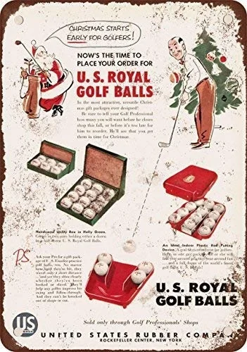 1954 US Royal Golf Balls Metal Tin Sign Wall Decoration Tin Plate Vintage Metal Sign
1954 US Royal Golf Balls Metal Tin Sign Wall Decoration Tin Plate Vintage Metal Sign