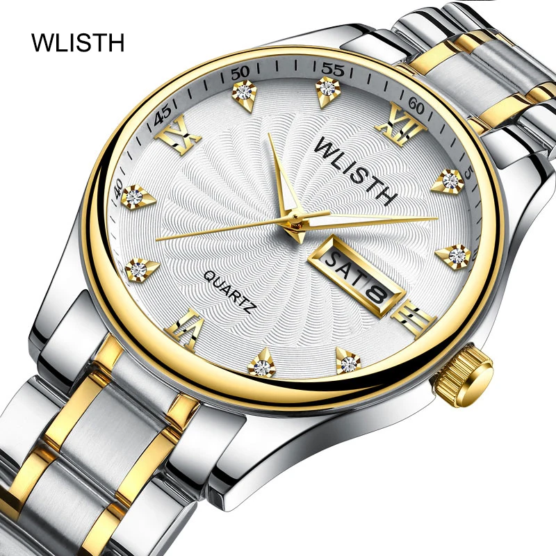 Luxury Diamond Business WLISTH Watch For Men Luminous Waterproof Calendar Wristwatches Casual Quartz Week Men's Watch Reloj
Luxury Diamond Business WLISTH Watch For Men Luminous Waterproof Calendar Wristwatches Casual Quartz Week Men's Watch Reloj