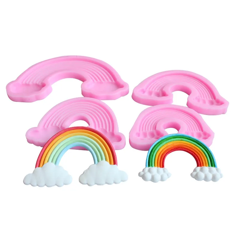 Rainbow silicone mold DIY fondant cake, plaster, clay, resin decoration accessories tools baking utensils
Rainbow silicone mold DIY fondant cake, plaster, clay, resin decoration accessories tools baking utensils
