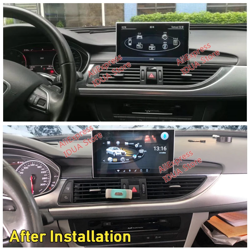 Автомобильный мультимедийный плеер CarPlay для Audi A6 C7 Android 10 4 + 64 ГБ 2012 ~ 2018 MMI 3G RMC