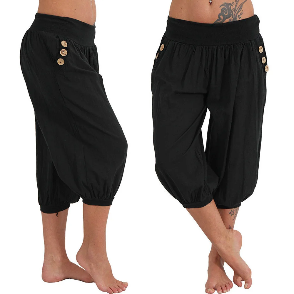 2021 New S-2XL Women Casual Solid Pockets Wide Leg Loose High Trousers Harem Pants 7 Colors Pants Women Summer Pants
2021 New S-2XL Women Casual Solid Pockets Wide Leg Loose High Trousers Harem Pants 7 Colors Pants Women Summer Pants