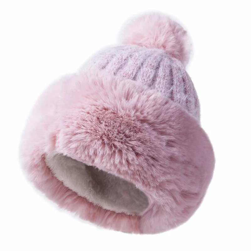 Knitted Hat Women Winter Soft Keep Warm Beanies Female Plus Velvet Fashion Pompom Knit Cap Outdoor Warm Casual Hat Skullies
Knitted Hat Women Winter Soft Keep Warm Beanies Female Plus Velvet Fashion Pompom Knit Cap Outdoor Warm Casual Hat Skullies