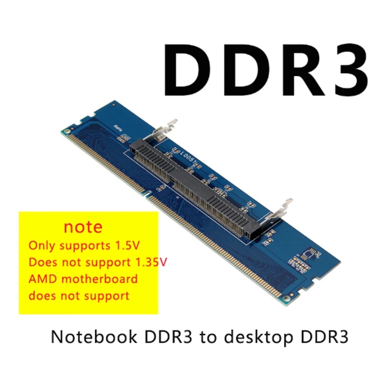 Only Supports 1.5V Motherboard DDR3 Adapter Card DDR3 Notebook Memory to Desktop Laptop Adapter Card 
Only Supports 1.5V Motherboard DDR3 Adapter Card DDR3 Notebook Memory to Desktop Laptop Adapter Card