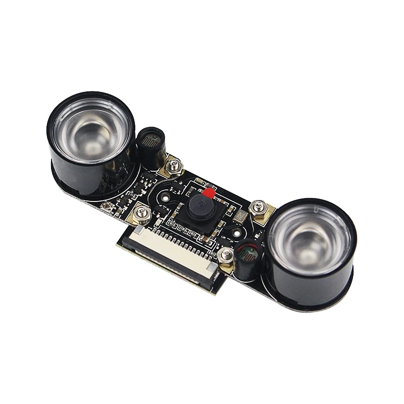 1080P 5MP IR Night Vision Camera with 2Pcs LED Light for Raspberry Pi 4 3B+ Zero W
1080P 5MP IR Night Vision Camera with 2Pcs LED Light for Raspberry Pi 4 3B+ Zero W