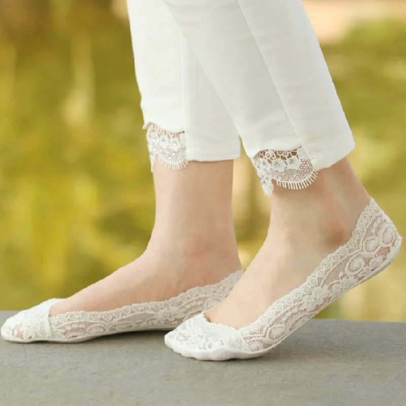 Summer women girl Silica Gel Lace Boat Socks Invisible Cotton Sole Non-slip Antiskid Slippers Anti-Slip Sock 1pair=2pcs
Summer women girl Silica Gel Lace Boat Socks Invisible Cotton Sole Non-slip Antiskid Slippers Anti-Slip Sock 1pair=2pcs