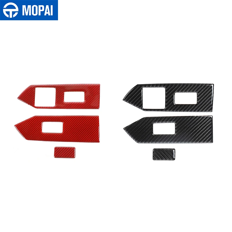MOPAI Carbon Fiber Car Window Lifter Control Switch Button Decor Armrest Panel Trim for Ford Mustang 2009-2013 Car Accessories
MOPAI Carbon Fiber Car Window Lifter Control Switch Button Decor Armrest Panel Trim for Ford Mustang 2009-2013 Car Accessories