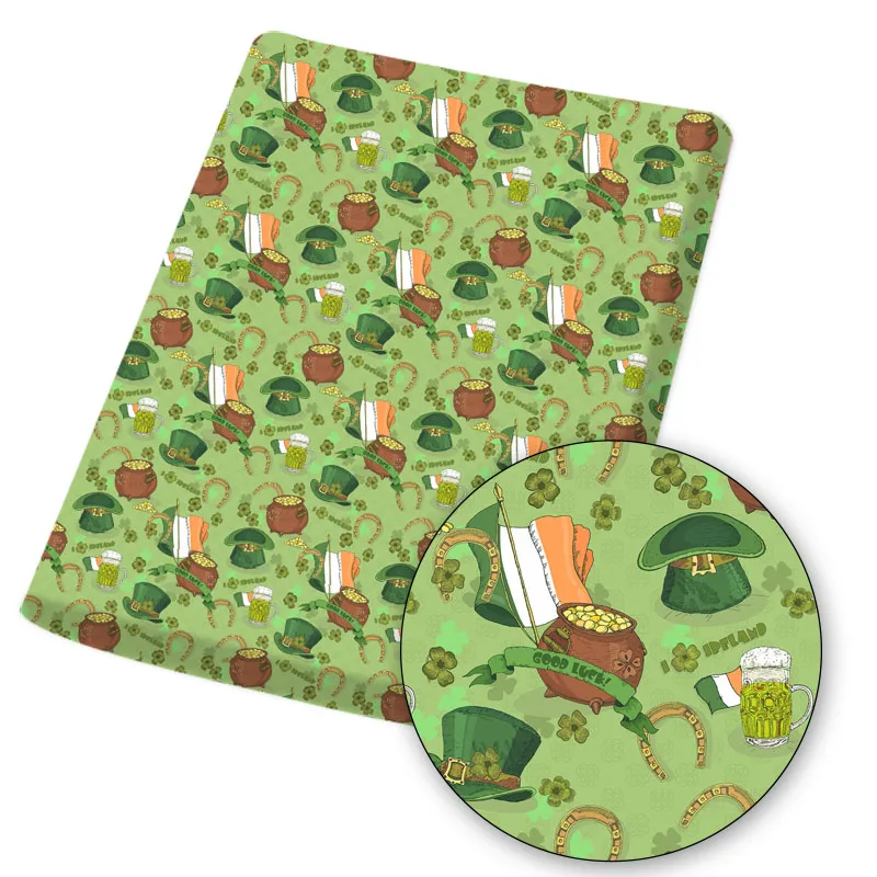 St. Patrick's Day Polyester Cotton Fabric Unicorn Printed Cloth Sheet Handmade Mask DIY Dress Supplies Home Textile 45*145cm 1pc
St. Patrick's Day Polyester Cotton Fabric Unicorn Printed Cloth Sheet Handmade Mask DIY Dress Supplies Home Textile 45*145cm 1pc