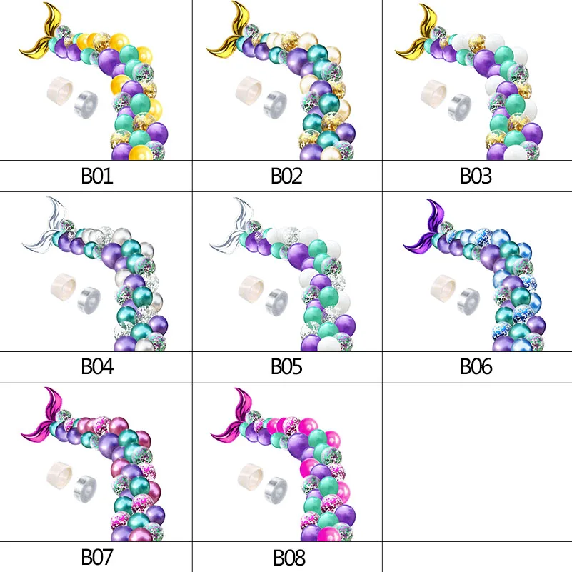 42pcs Mermaid Tail Balloons Latex Balloon Arch Garlands Baby Shower Birthday Wedding Party Decor Mermaid Confetti Balloons Chain
42pcs Mermaid Tail Balloons Latex Balloon Arch Garlands Baby Shower Birthday Wedding Party Decor Mermaid Confetti Balloons Chain