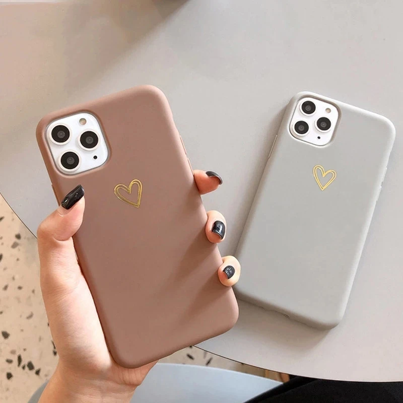Simple Soild Color Brown Gray Love Heart Phone Case For iphone 13 11 12 Pro X XR XS Max SE 2020 7 8 Pro 6 6s Plus Soft TPU Cover
Simple Soild Color Brown Gray Love Heart Phone Case For iphone 13 11 12 Pro X XR XS Max SE 2020 7 8 Pro 6 6s Plus Soft TPU Cover