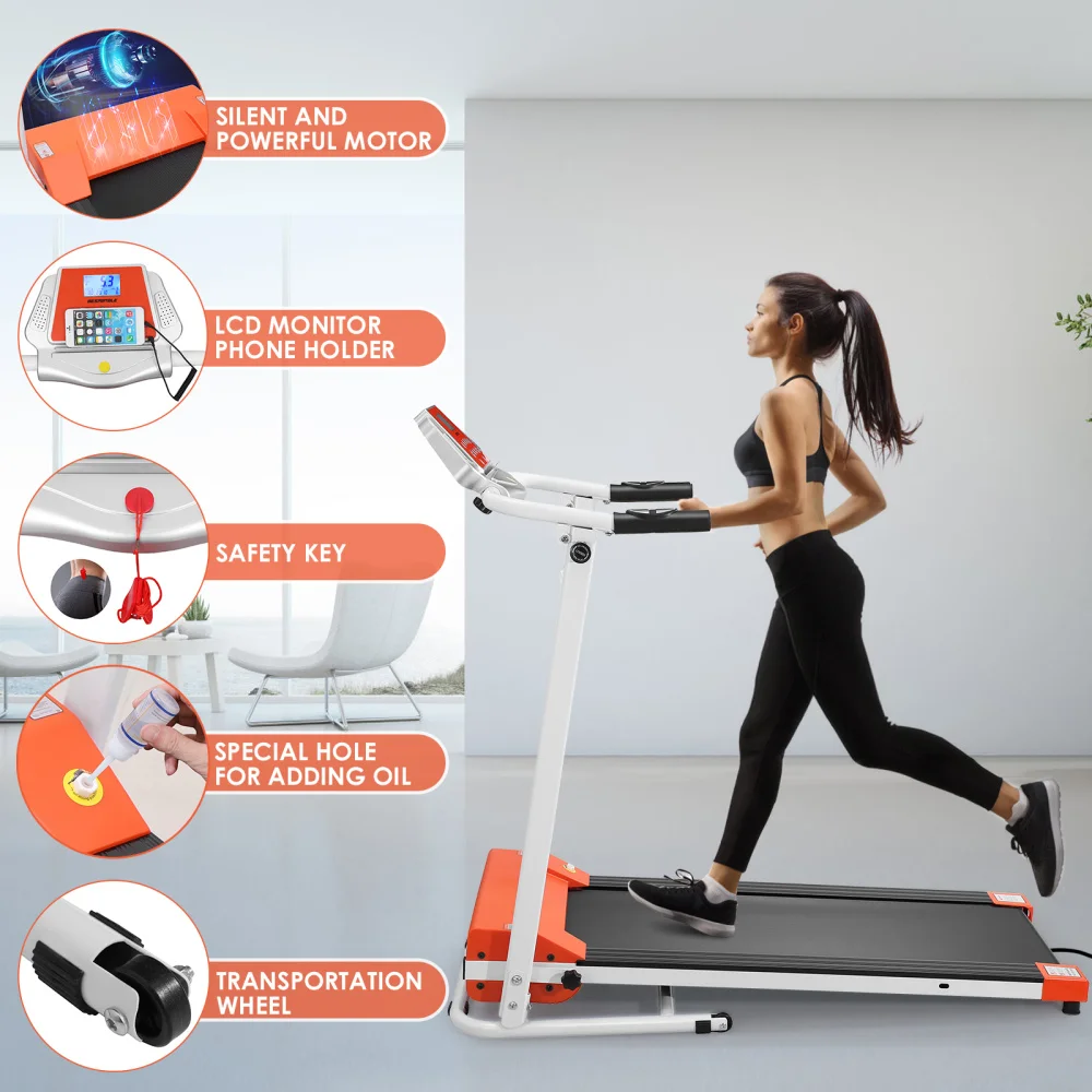 BESPORTBLE Home Use Folding Treadmill 1.5HP Absorption Treadmill Functional Electric Running Machine with Phone Holder
BESPORTBLE Home Use Folding Treadmill 1.5HP Absorption Treadmill Functional Electric Running Machine with Phone Holder