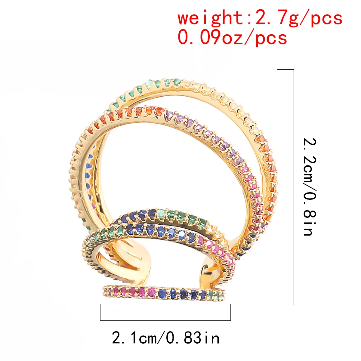 Bohemian Crystal Ear Cuff Earring Women Rainbow C Shape No Pierced Small Earring Bridal Wedding Ear Clip Jewelry Gifts Earcuffs
Bohemian Crystal Ear Cuff Earring Women Rainbow C Shape No Pierced Small Earring Bridal Wedding Ear Clip Jewelry Gifts Earcuffs