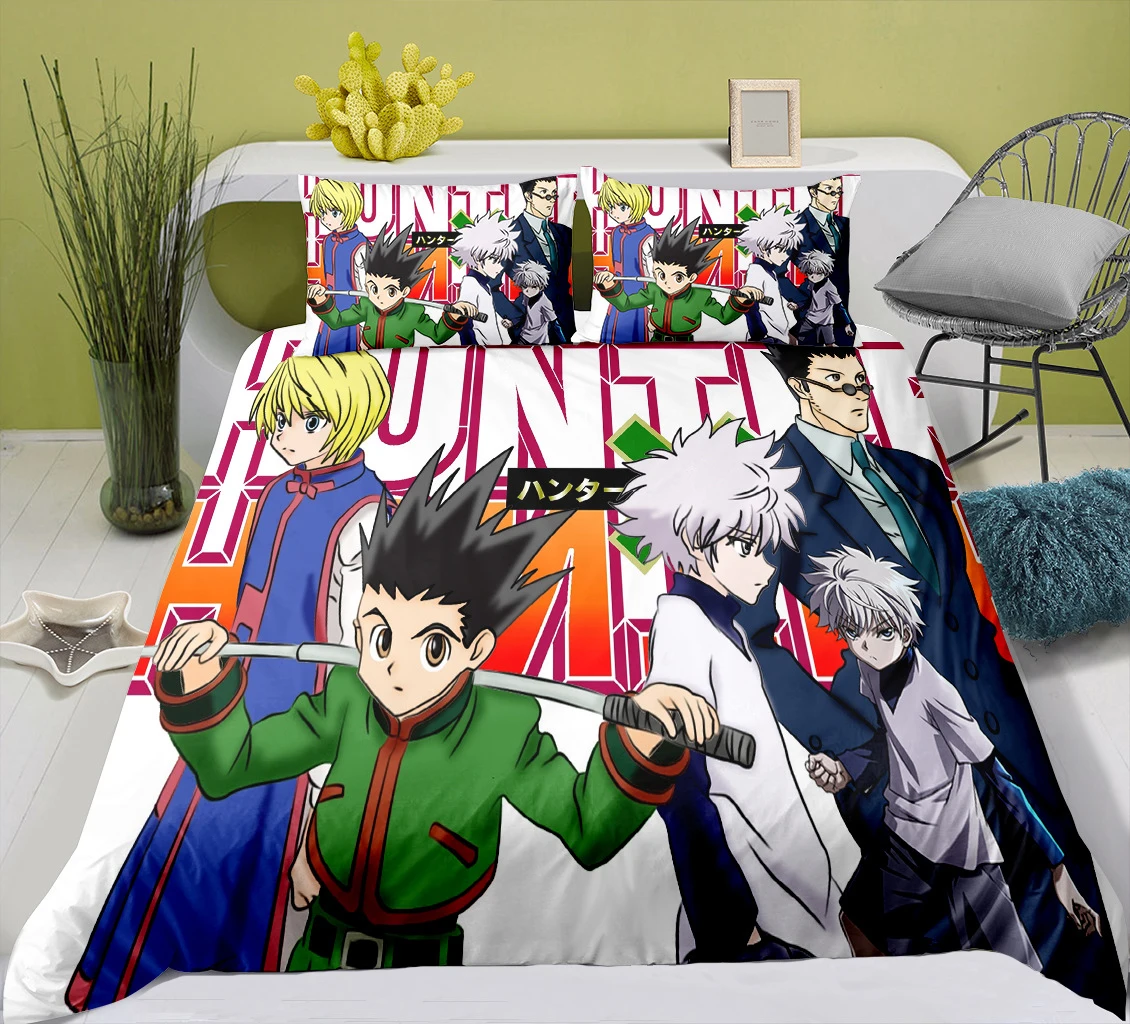 Hunter x Hunter Bedding Set Single Twin Full Queen King Size Hunter x Hunter Bed Set Children's Kid Bedroom Duvetcover Sets 002 
Hunter x Hunter Bedding Set Single Twin Full Queen King Size Hunter x Hunter Bed Set Children's Kid Bedroom Duvetcover Sets 002