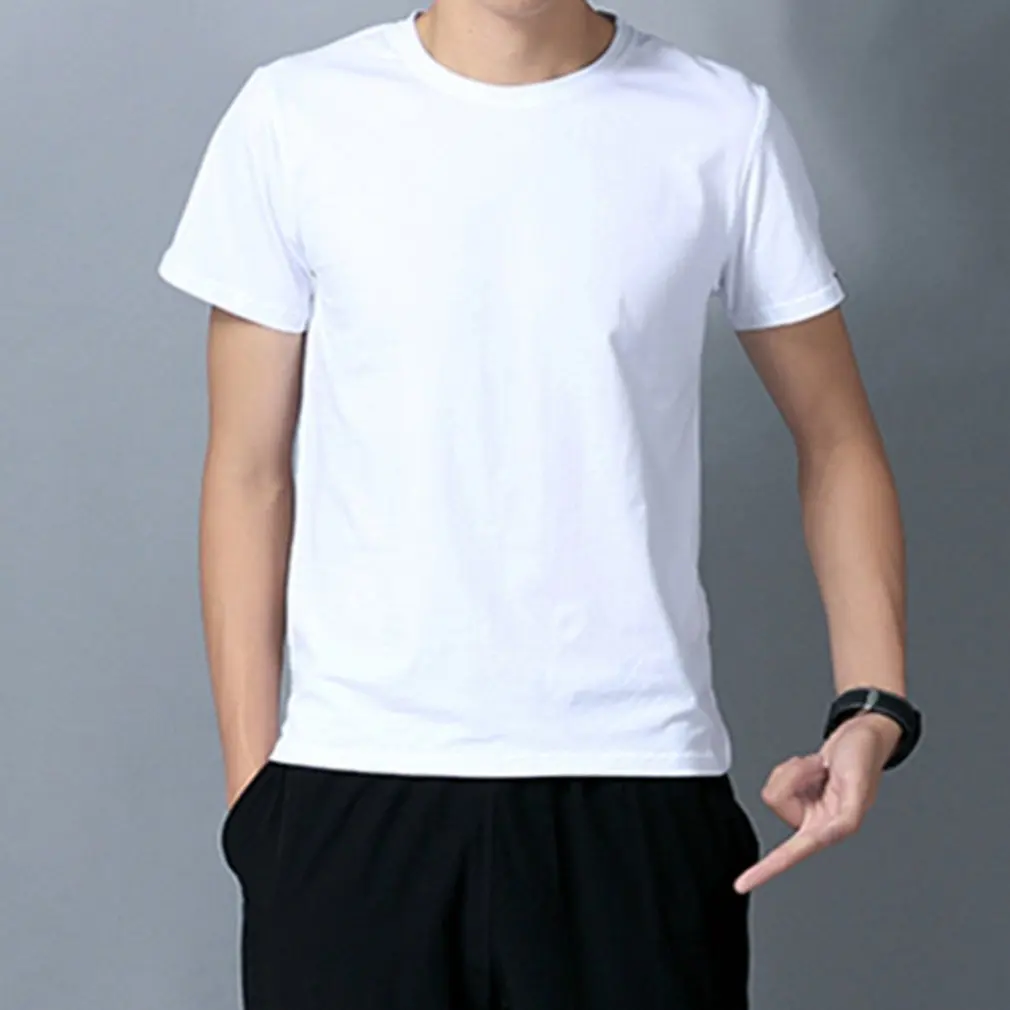 Summer Short Sleeve T Shirt Men Casual Tshirt Cotton T-Shirt Men Solid Color Tops Classic O-Neck Tee Shirt Homme 2021
Summer Short Sleeve T Shirt Men Casual Tshirt Cotton T-Shirt Men Solid Color Tops Classic O-Neck Tee Shirt Homme 2021