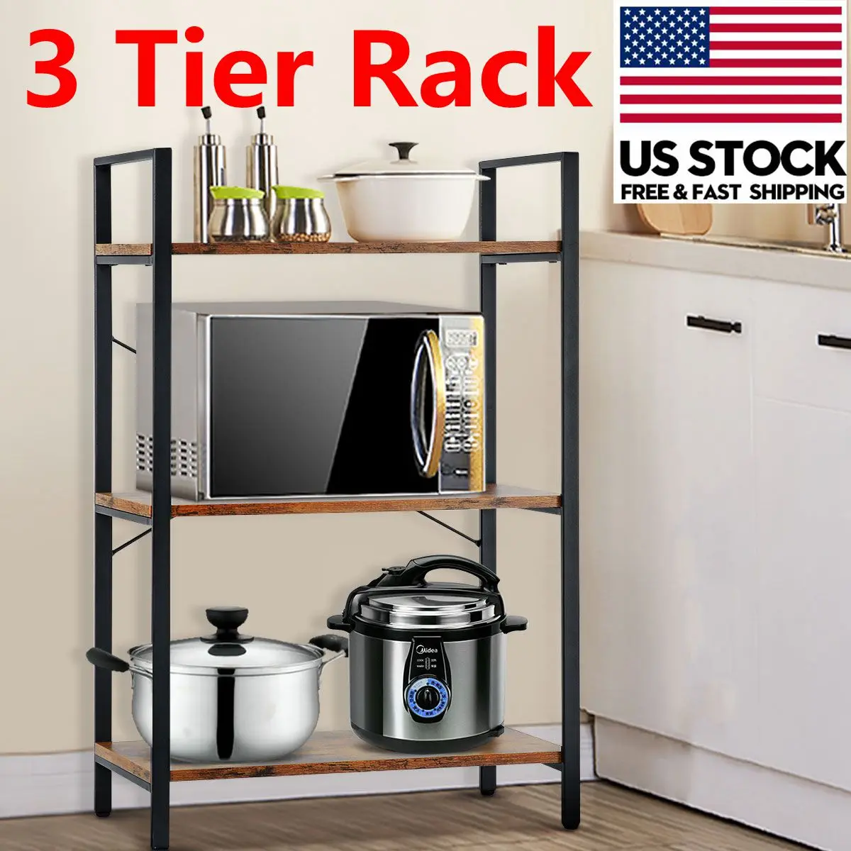 3-уровневый стеллаж для книг, многофункциональный стеллаж для хранения, винтажный книжный шкаф, мебель с деревянной металлической рамой
3-уровневый стеллаж для книг, многофункциональный стеллаж для хранения, винтажный книжный шкаф, мебель с деревянной металлической рамой