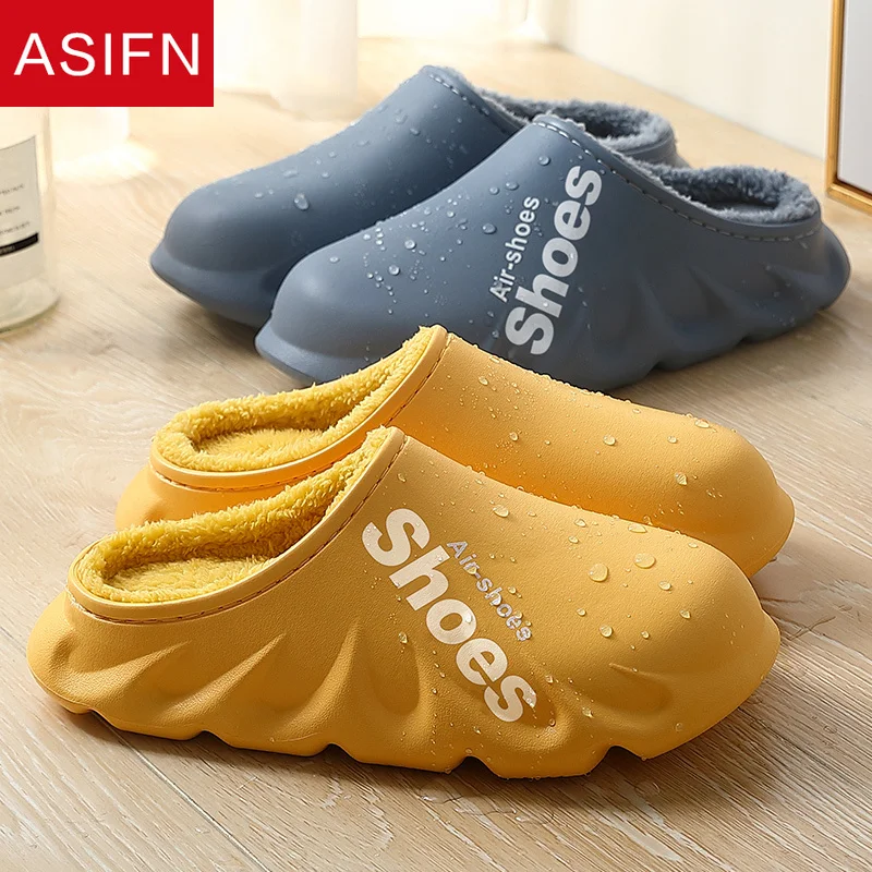 ASIFN Winter Slippers Warm Men Women Waterproof Rubber Non-Slip Plush Cotton Indoor Outdoor Cozy Home Thick Heel Ladies Shoes
ASIFN Winter Slippers Warm Men Women Waterproof Rubber Non-Slip Plush Cotton Indoor Outdoor Cozy Home Thick Heel Ladies Shoes