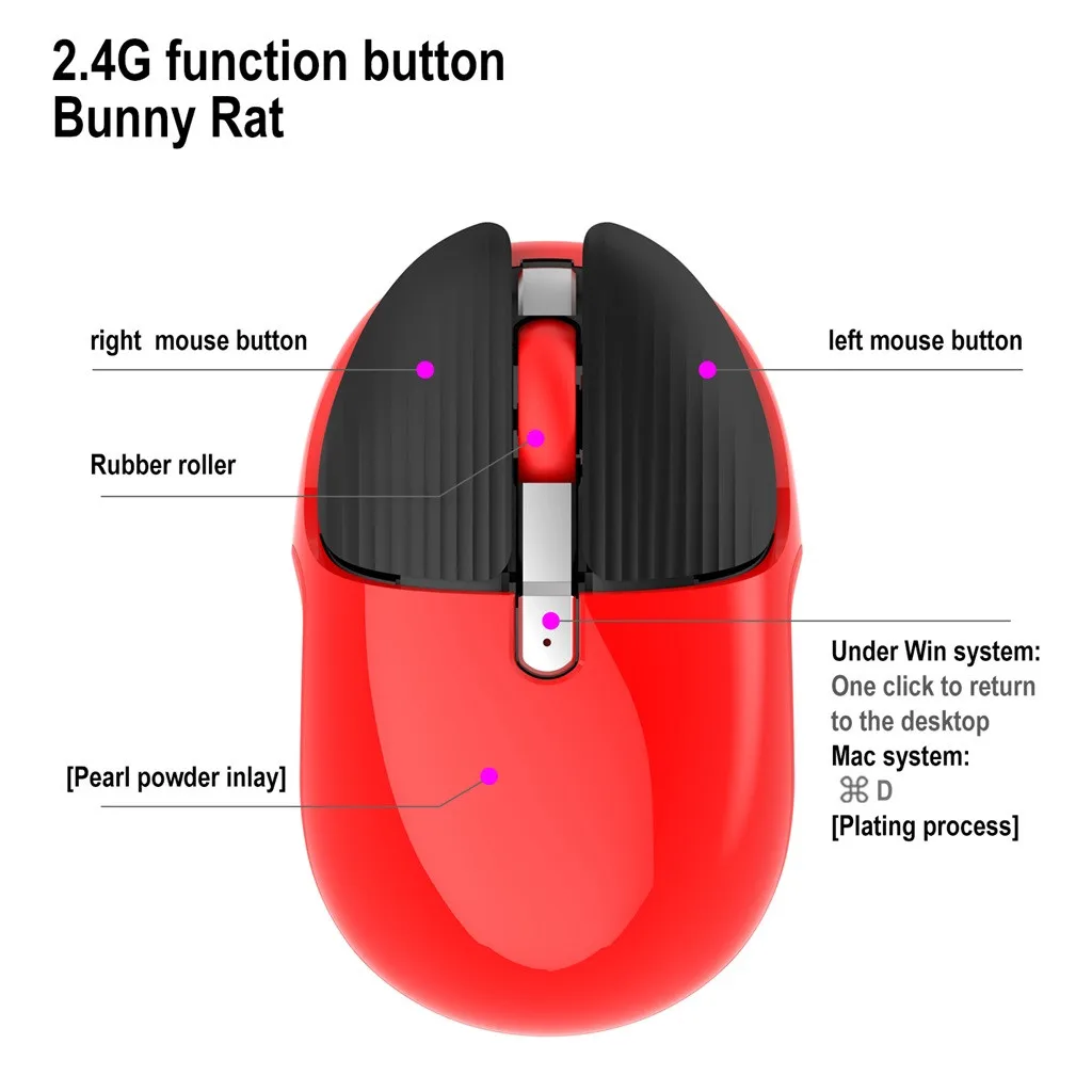 Rechargeable 2.4G Wireless Mouse Noiseless 2400DPI Silent Click Mouse For PC Wireless Home Office Game Mice for PC Computer
Rechargeable 2.4G Wireless Mouse Noiseless 2400DPI Silent Click Mouse For PC Wireless Home Office Game Mice for PC Computer
