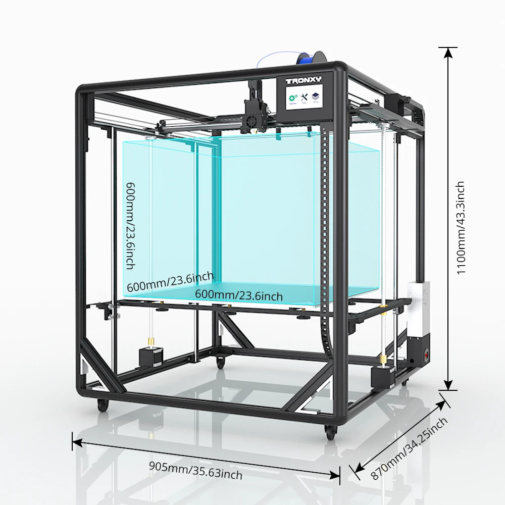 TRONXY X5SA 600 High precision 3d printer Large Printing Size 600*600mm direct drive Extruder Auto level sensor Guide Rail
TRONXY X5SA 600 High precision 3d printer Large Printing Size 600*600mm direct drive Extruder Auto level sensor Guide Rail