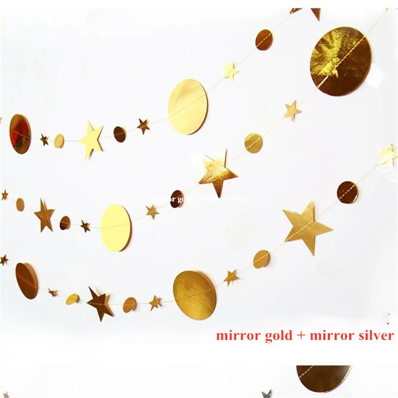 4M Christmas Decoration Hanging Golden Silver Round Stars Pull Flags Hanging Flags Birthday Party Window Arrangement
4M Christmas Decoration Hanging Golden Silver Round Stars Pull Flags Hanging Flags Birthday Party Window Arrangement