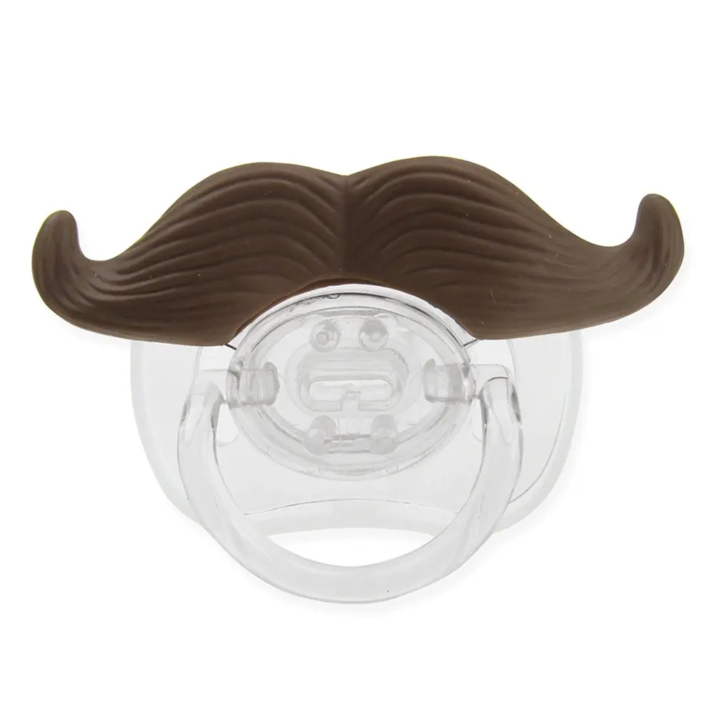 

1 Pcs Baby Funny Silicone Pacifier Strange Coyote Beard Series Food Grade Silicone Prevent Crying Pacifiers