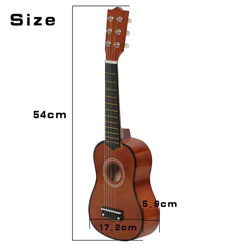 21 Inch 6 Strings Small Mini Guitar Basswood Guitar with Pick Strings Musical Instruments Toy for CHildren Kids 
21 Inch 6 Strings Small Mini Guitar Basswood Guitar with Pick Strings Musical Instruments Toy for CHildren Kids