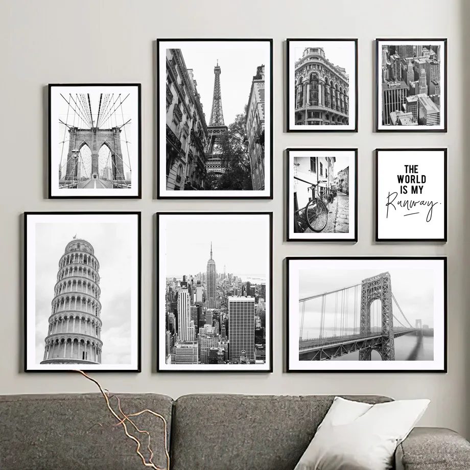 Paris Tower Brooklyn Bridge New York City Wall Art Canvas Painting Nordic Posters And Prints Wall Pictures For Living Room Decor
Paris Tower Brooklyn Bridge New York City Wall Art Canvas Painting Nordic Posters And Prints Wall Pictures For Living Room Decor